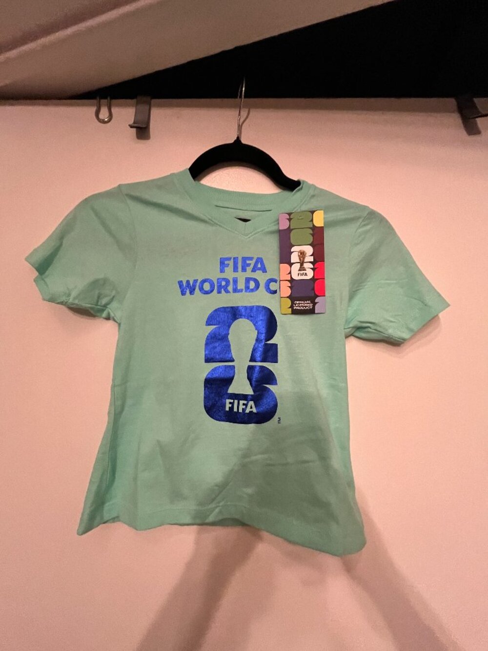 FIFA World Cup Tee Size Small 6-6X V Neck (NWT Girls)